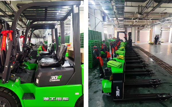 甘肃恭喜力盖工程机械：成功新交付几批龙工叉车